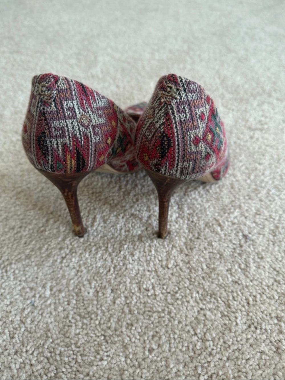 Sam Edelman Multicolor Woven Pointed-Toe Pumps - Picture 4 of 4